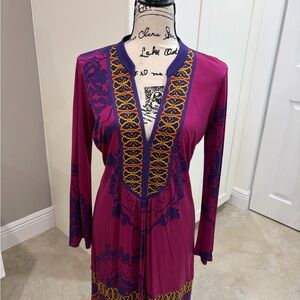 Hale Bob Purple and Pink Dress